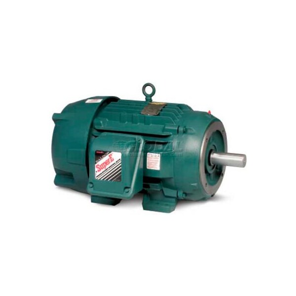 Baldor-Reliance Severe Duty Motor, 3 PH, 2 HP, 208-230/460 V, 1755 RPM, TEFC, 145TC Frame